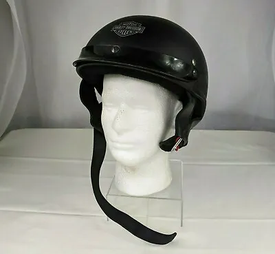 $69.99 • Buy Harley-Davidson Motorcycles Black Half Helmet Size L A5047 Stickers Gear Cosplay
