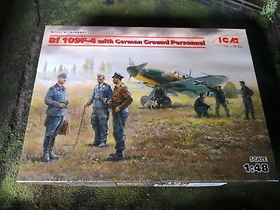 £18 • Buy ICM Models 1:48 Scale BF 109-4 With German Pilot And Ground Crew