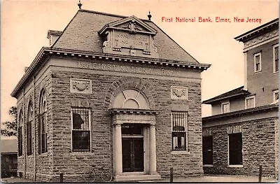 Postcard First National Bank In Elmer New Jersey • $8