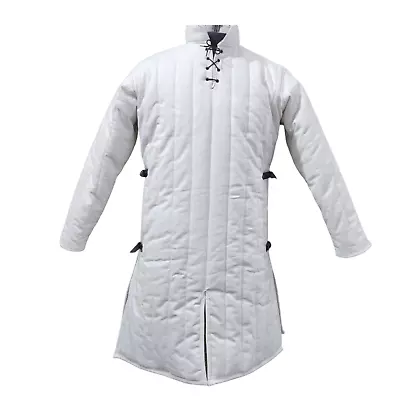 Medieval Gambeson Thick Padded Coat Aketon Jacket Full Sleeve Armor LARP Costume • $91