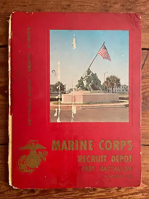 1960’s US Marine Corps Recruit Depot 1st Battalion Platoon 103 Yearbook Parris I • $39