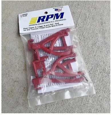 RPM 80609 Rear Upper & Lower A-Arm Set Red Traxxas 1/16 E-Revo • $10.67