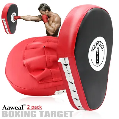Aaweal Boxing Thai Pads MMA Focus Mitts Muay Thai Kickboxing Training Punch Bag • $17.09