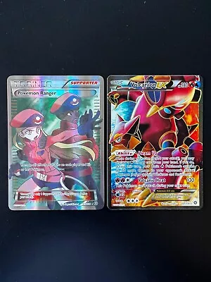 Volcanion EX Pokemon Ranger Steam Siege 113 107/114 Holo Full Art Pokemon Card • $20