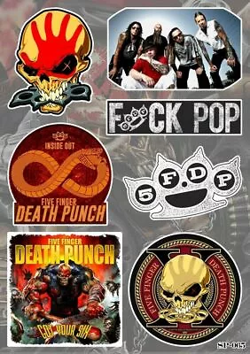 Five Finger Death Punch 5FDP FFDP Sticker Pack | American Heavy Metal Music Band • $6.99