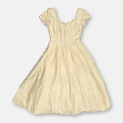 £42 • Buy Monsoon Dress / Size 10 / Womens / Beige / Cotton