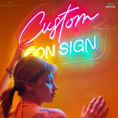£19.67 • Buy Personalized Neon Sign Custom Name Logo Signs Acrylic Wall Decor LED Night Light