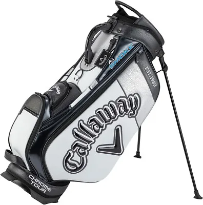 Callaway Golf Men's Stand Caddy Bag STN TOUR 24 JM 9 X 47 In 4.1kg White Silver • $280.99