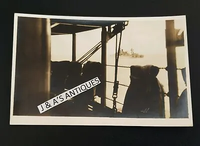 Vintage Military Photo View From Battleship U.S Navy • $7.95