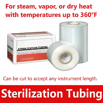 Dental Sterilization Tubing For Steam Vapor Dry Heat Up To 360°F 100  Roll • $20.95