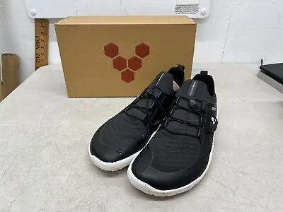 VivoBarefoot Primus Trail Knit FG Sneakers In Obsidian / White - EU Size 45 • $99.88