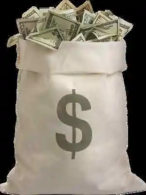 BAG OF MONEY GLOSSY POSTER PICTURE PHOTO Currency Dollars Bills Rich 2363 • $12.99