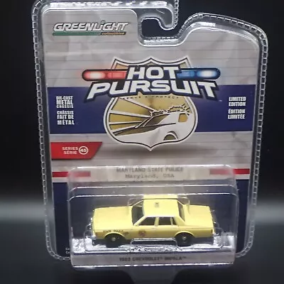 2024 Greenlight 1983 Chevrolet Impala Maryland State Pd Hot Pursuit Series 45 • $9.99