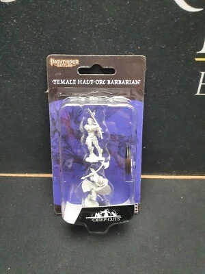 £7.15 • Buy Female Half-Orc Barbarian - D&D - Wizkids Deep Cuts Miniatures