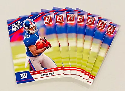 (7) Victor Cruz 2010 Panini Donruss Football Rated Rookie NM-MT RC Lot #100 • $11.99