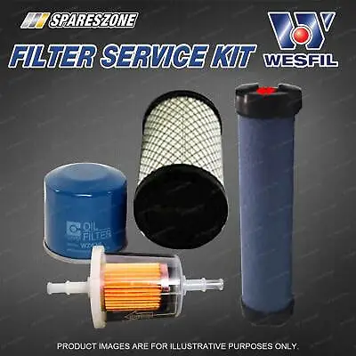 Wesfil Oil Air Fuel Filter Service Kit For Kubota BX 2350 2360 2370 BX25 BX2660 • $61.99
