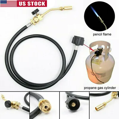 Mapp Propane Gas Cylinder Torch Hose Adapter For Brazing Soldering Welding • $27