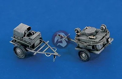 Verlinden 1/48 Luftwaffe Airfield Power Supply And Oil Service Carts WWII 380 • $57.68