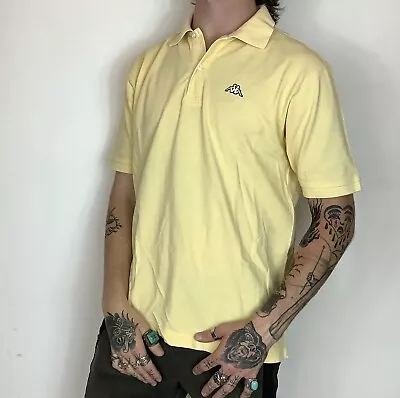 Vintage Kappa Short Sleeve Yellow Polo Shirt  • £7