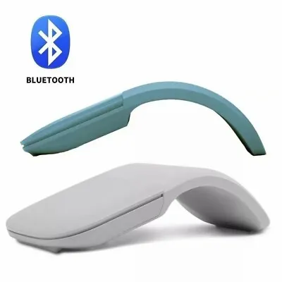 Silent Wireless Folding Mouse For Microsoft Computer Bluetooth-Fit Mouse Mice • £19.07