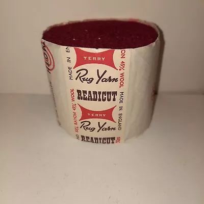 Vintage READICUT -Terry- Rug Yarn 55%rayon 45% Wool Mothproofed Latch Hook Yarn • $35.99