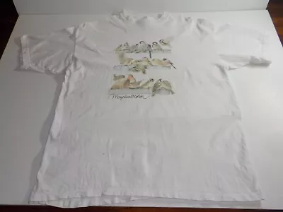 Marjolein Bastin T Shirt Vintage Hallmark 1994 Birds XL Paint Splatter • $17.99