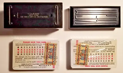 Kem Playing Cards 1947 Tax Stamps Bakelite Case Star Trek Vintage FACTORY SEALED • $145