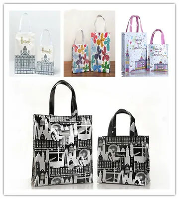 Women Harrods&Storage Shoulder Bag Handbags City London PVC Waterproof Shopping# • $36.52