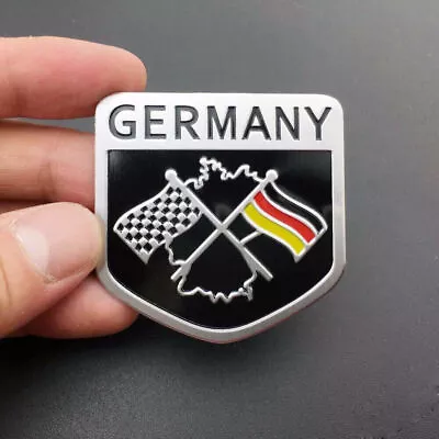 $2.41 • Buy Auto 3D Metal German Germany Flag Emblem Grille Badge Racing Decal Car Stickers