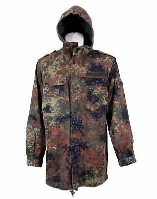 £22.75 • Buy PARKA German Army Combat Jacket Hood Flecktarn Camo All Sizes Grade 1 Supergrade