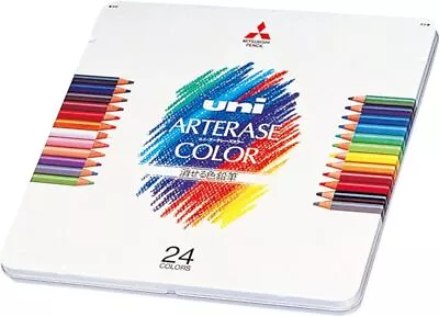 Mitsubishi Pencil Erasable Color Pencil Uni Arterase Color 24color UAC24C • $53.68