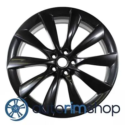 Tesla Model X 2016-2018 22  OEM Front Wheel Rim Turbine Black • $406.59