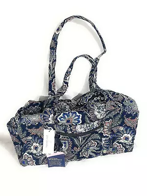 Vera Bradley NEW Small Travel Duffel Java Navy Camo 18  NWT EXACT • $44.50