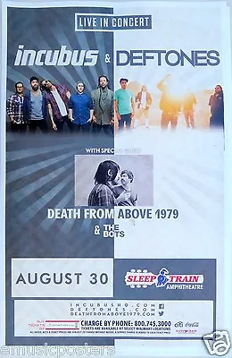 $14.51 • Buy Incubus / Deftones / Death From Above 1979 San Diego 2015 Concert Tour Poster 