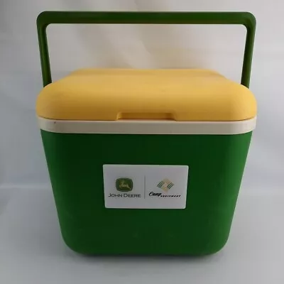 Vintage John Deere Stick-It Cooler Green Ice Chest Magnetic Lunch Box • $79.99