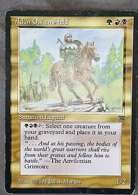 MTG ADUN OAKENSHIELD - Legends (English) Lightly Played - RESERVED LIST • $112.68