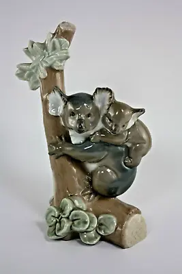 Lladro 5461 Koala Love Mother & Baby Cub - Porcelain Figurine - Must See! • $85