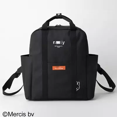 Miffy Black Ver. Korean Style Student Backpack BOOK Large Capacity • $57.99