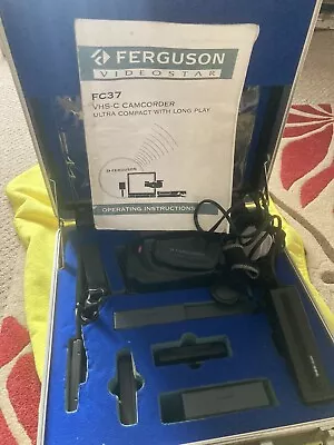 £19.20 • Buy Retro Ferguson Videostar Camcorder Fc37 + 3 Cassettes And Solid Case 2 Batteries