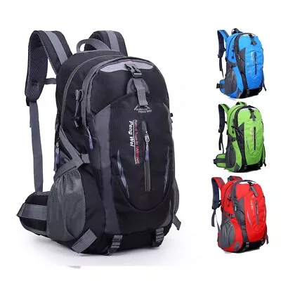 $22.90 • Buy 40L Mens Backpack Hiking Bag Camping Travel Waterproof Pack Sport Rucksack Women