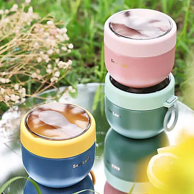 $19.80 • Buy Lunch Box Thermos Food Flask Stainless Steel Insulated Soup Jar Container Kids