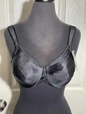 Wacoal 85185 ~  Black   ~  Bodysuede Full Figure Underwire Bra ~ Size 32dd Nwt • $27.99