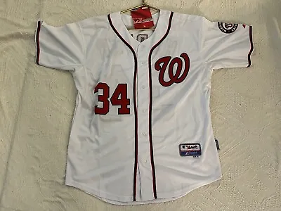 $45 • Buy Majestic MLB Jersey Washington Nationals Bryce Harper White NWT