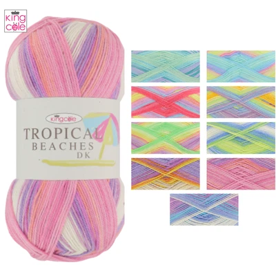 £7.49 • Buy King Cole Tropical Beaches DK Double Knitting Wool Yarn 200g - All Colours