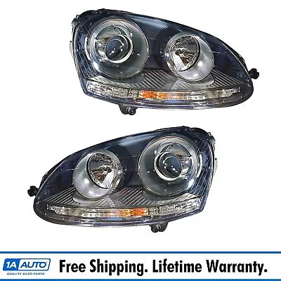 $529.95 • Buy HID Headlight Headlamp Light Lamp Pair Set LH & RH For VW Volkswagen GTI Rabbit