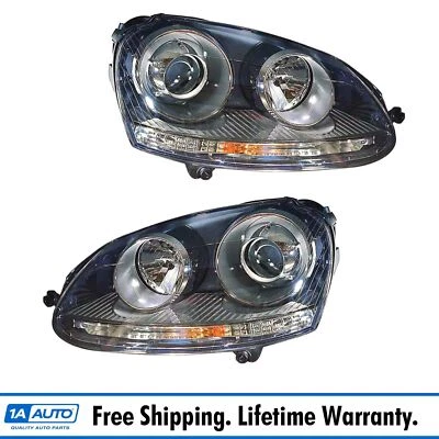 HID Headlight Headlamp Light Lamp Pair Set LH & RH For VW Volkswagen GTI Rabbit • $529.95