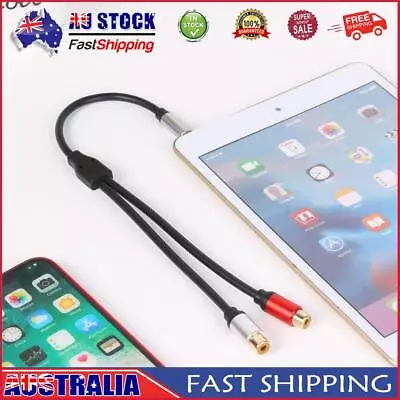 3.5mm Male Plug To Dual 2RCA Jack Cable Stereo Audio Splitter Aux Extension Wire • $10.19