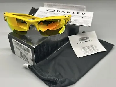 Brand New Oakley Fast Jacket XL W/ Fire Iridium Discontinued Model!! • $384