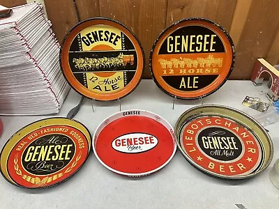 GENESEE Pub Metal Beer Serving Tray 12 Horse All Malt Vintage Decor Wall Sign • $495