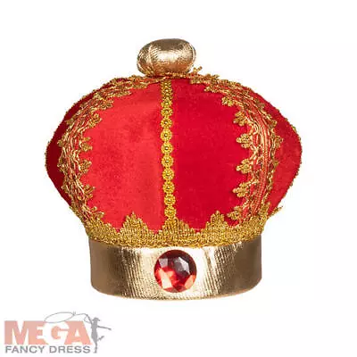 Kids Royal King Crown Fancy Dress British Medieval Coronation Costume Accessory • £9.49